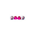 Assault RC Aluminum NyLock Flanged Serrated Wheel Nuts (4mm) (Pink)