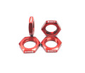 Assault RC Deee's Nuts Double Serrated 17mm Wheel Nut Set (Red) (4)