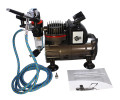Spaz Stix - Dual Action Gravity Feed Airbrush & Air Compressor Combo