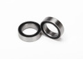 Ball bearings, black rubber sealed (10x15x4mm) (2)
