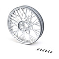 Losi Promoto-MX Front Wheel Set (Satin Chrome)