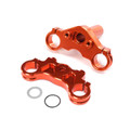 Losi Promoto-MX Aluminum Triple Clamp Set, Orange: Promoto MX