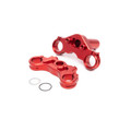 Losi Promoto-MX Aluminum Triple Clamp Set, Red: Promoto-MX