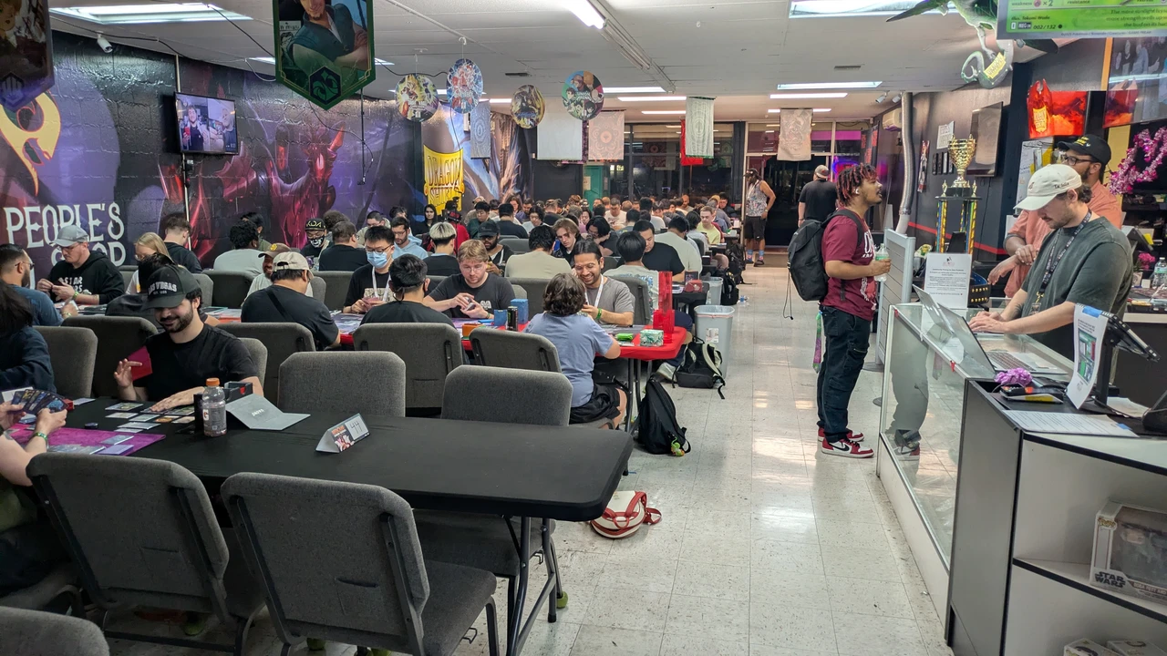 Riftbound event at The People’s Card Shop in Las Vegas with multiple players competing