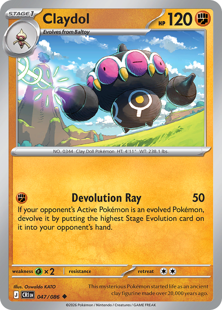 Claydol (47/86) [Chaos Rising]