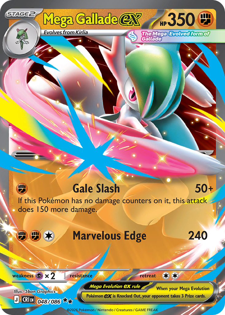 Mega Gallade ex (48/86) [Chaos Rising]
