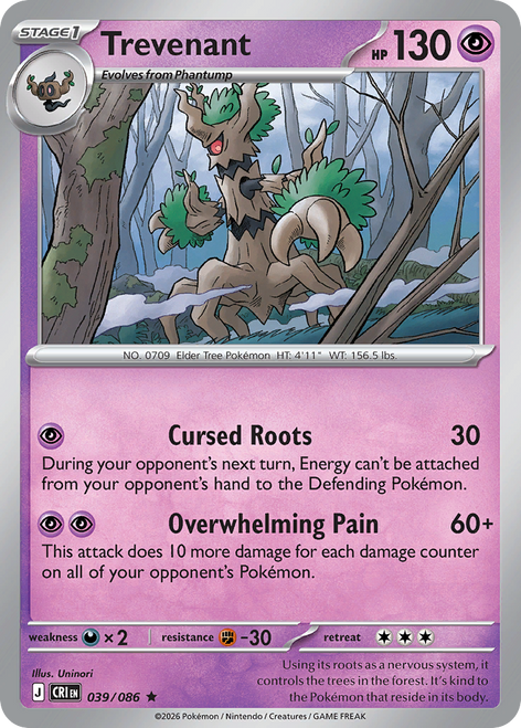 Trevenant (39/86) [Chaos Rising]