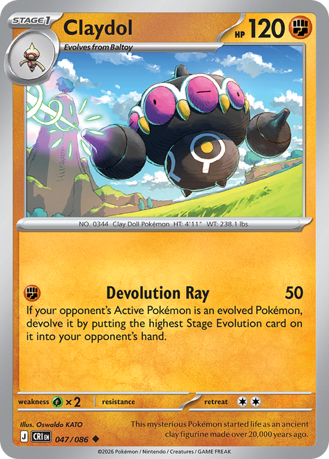 Claydol (47/86) [Chaos Rising]