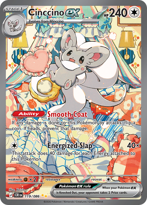 Cinccino ex (119/86) [Chaos Rising]