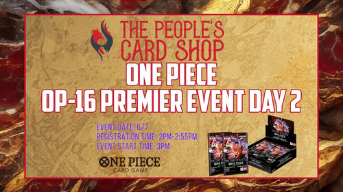 One Piece Card Game OP - 16 Release Event Day 2 at The People's Card Shop