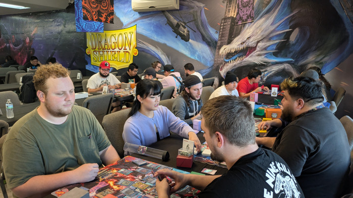 Yu-Gi-Oh! locals in Las Vegas at The People’s Card Shop with players competing in weekly events