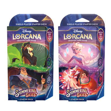 starter deck lorcana Disney  Ruby & Steel (Reign of Jafar) made deck that can be played right out of the box Disney Lorcana TCG The First