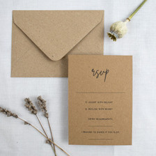 Recycled RSVP Cards