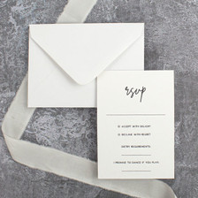 White & Ivory RSVP Cards