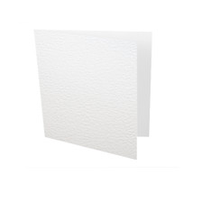 Small square white hammer card blank