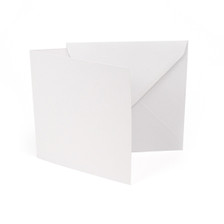 Blank Greeting Cards w/ Envelopes - White Matte, 5.5x 8.5, 150