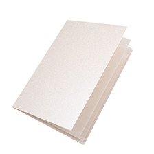 Ivory white pearl paper inserts, A4 folds to fit A5 cards