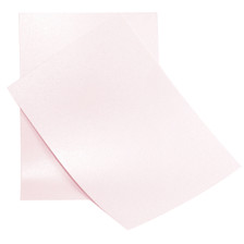 A6 Pale pink pearl card sheets