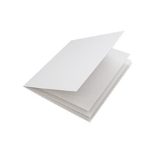 White silk paper inserts, folds to fit small square cards