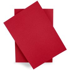 A5 Cherry red card sheets