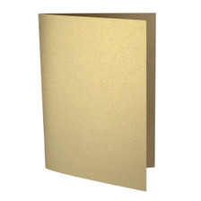 A5 Antique gold pearl card blanks