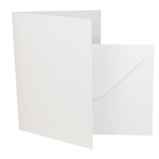 5 x 7 White Matte Card Blanks with envelopes