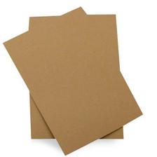 5 x 7 Recycled brown kraft card sheets