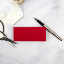 Cherry Red Blank Flat Place Card