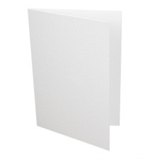 A6 White Linen 300gsm Card Blanks