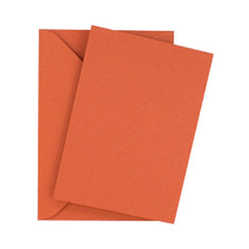 5 x 7 terracotta matte flat sheet invitations with envelopes