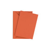 A7 terracotta mini flat sheet cards with envelopes