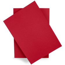A6 Cherry red card sheets