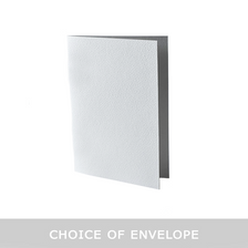 Soft White Hammered Card Blank with selection of envelopes