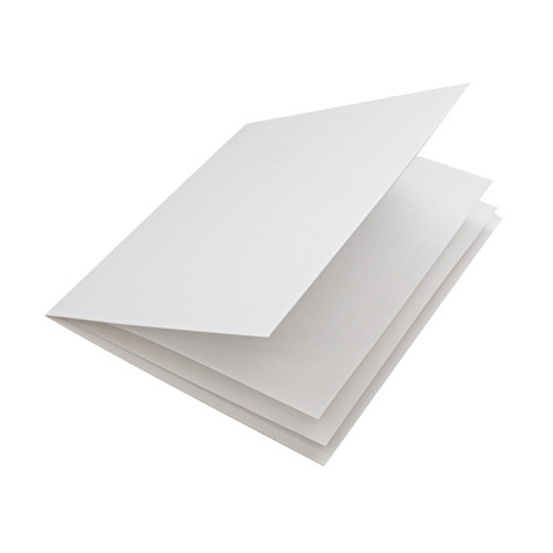 White silk paper inserts, folds to fit large square cards