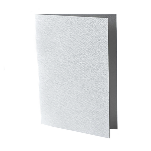 5 x 7 Soft White Hammered Card Blanks 300gsm