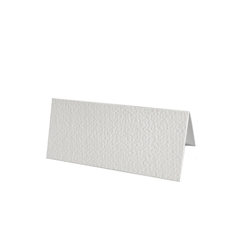 Place Cards Soft White Hammered