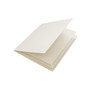 Ivory silk paper inserts, folds to fit small square cards