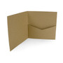 Recycled brown kraft pocketfolds