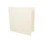 Large square ivory linen card blank