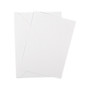 A6 White silk flat sheet invitations with envelopes
