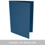 A6 Ink Blue Card Blank with choice of envelope