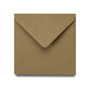 Square 155mm recycled brown kraft envelope