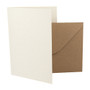 5 x 7 Recycled Ivory Fleck Card Blanks with envelopes