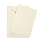 5 x 7 Ivory silk flat sheet invitations with envelopes