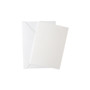 A7 White linen mini flat sheet cards with envelopes