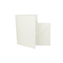 A7 Aged White Card Blank with envelope