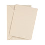 A5 almond flat sheet invitations with envelope