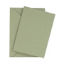 5 x 7 moss green matte flat sheet invitations with envelopes