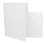 A5 White satin sheen card blanks with envelopes