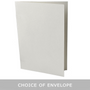 5x7 Pressed Soft White Card Blank with envelope choice
